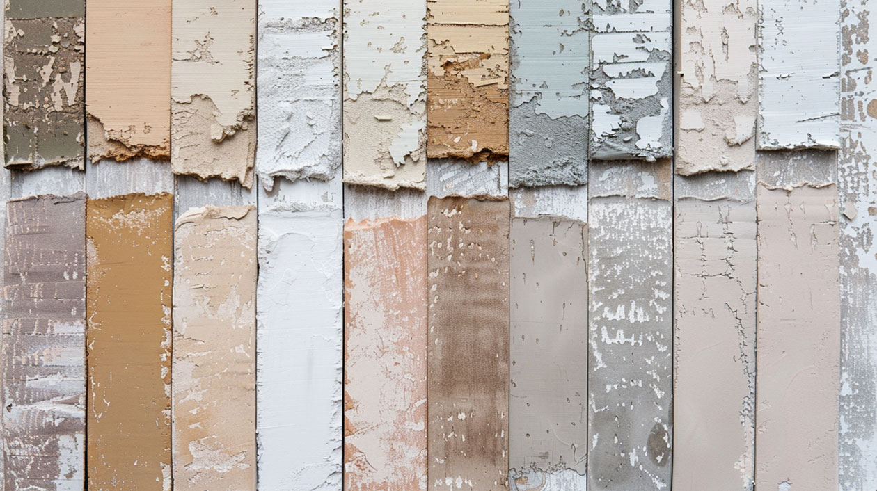 A warm neutral colour palette for home painting