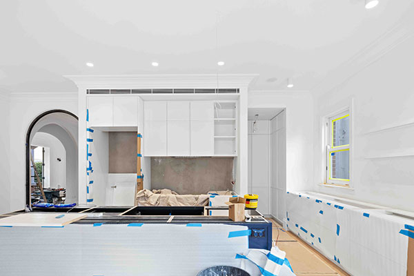 Kitchen paint job at a Sydney home